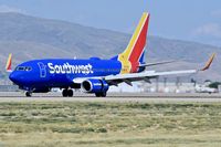 N451WN @ KBOI - Landing roll out on RWY 28L.