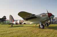 N474PZ @ KOSH - In the Warbird area at AirVenture 2019, with underwing rails and dummy rockets fitted - by alanh