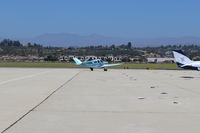N17718 @ CMA - 1977 Beech V35B BONANZA, Continental IO-520-B 285 Hp, taxi - by Doug Robertson
