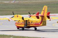 F-ZBFN @ LFML - Canadair CL-415, Lining up rwy 31R, Marseille-Provence Airport (LFML-MRS) - by Yves-Q