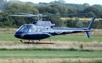 G-EJOC @ EGFH - Resident Ecureuil helicopter - by Roger Winser