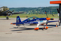 HB-MTS @ LSZG - Refuelling at Grenchen - by sparrow9