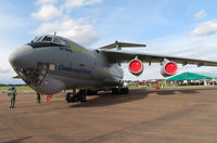 76683 @ EGVA - The Ukrainian Air Force Ilyushin IL-76MD taking up a huge space at the RIAT 2019 RAF Fairford - by Chris Holtby