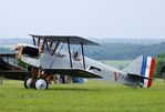 F-AZCN @ LFFQ - Amicale Jean Salis R.A.F. S.E.5 two-seater look-alike (converted from a Stampe SV-4) at the Meeting Aerien 2019, La-Ferte-Alais - by Ingo Warnecke