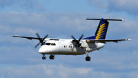 VH-XFT @ YPPH - De Havilland Canada Dash 8-100. Skippers Aviation VH-XFT final runway 03 YPPH 310719. - by kurtfinger