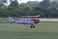 G-ERDS @ EGTH - 1943 Tiger Moth lands at the 'Gathering of Moths' Day 2019 at Old Warden - by Chris Holtby