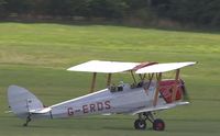 G-ERDS @ EGTH - 1943 Tiger Moth taxiing to display ground at the 'Gathering of Moths' Day 2019 at Old Warden - by Chris Holtby