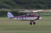 G-ACGZ @ EGTH - 1933 Moth Major flying in for the 'Gathering of Moths' Day 2019 at Old Warden - by Chris Holtby