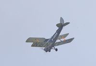 G-ANRN @ EGTH - 1940 Tiger Moth flying in for the 'Gathering of Moths' 2019 at Old Warden - by Chris Holtby