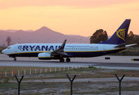 EI-DHR @ LEBL - Ready for take off from rwy 25R with additional 'Vittoria / Basque Connection' patch - by Shunn311