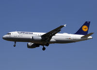 D-AIZA @ LEBL - Landing rwy 25R with wifi pod mounted... - by Shunn311
