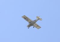 G-CDMV @ EGTH - Flying over Old Warden airfield - by Chris Holtby