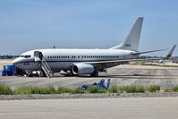 165836 @ KBOI - Navy transport bringing in military troops from two weeks active duty training. - by Gerald Howard