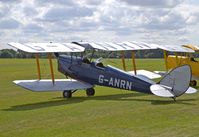G-ANRN @ EGTH - 1940 Tiger Moth parked on show at the 'Gatheringof Moths' Day 2019 at Old Warden - by Chris Holtby