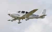 N583CD @ EGFH - N583CD departing Runway 22. - by Roger Winser