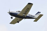 G-BOOF @ EGFH - Visiting Archer bII departing Runway 22. - by Roger Winser