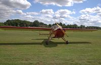 G-BIUP @ EGTH - The 1950 Nord head-on showing the immaculately preserved livery and wooden prop - by Chris Holtby