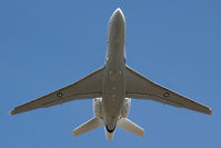 A56-003 @ YSCB - Front view of RAAF 34 Squadron Dassault Falcon 7X Serial A56-003 Cn 285, shown climbing out from Rwy 35 at Canberra International Airport (YSCB) on 16Aug2019. Three new Falcon 7X Bizjets have replaced the three Challenger 601s previously operated by 34Sqn