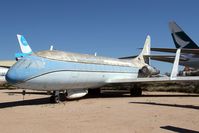N1001U @ DMA - Preserved at the Pima Air and Space Museum which next to Davis  Monthan AFB from 1990. It was clearly not destroyed. Delivered to United Airlines in 1961. Later used as a test aircraft by Goodyear Aerospace.