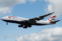 G-BYGE @ EGLL - Landing RWY 27R - by Dominic Hall