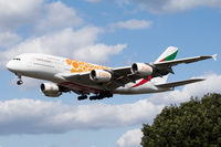 A6-EOB @ EGLL - Landing RWY 27L - by Dominic Hall