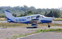G-BOMY @ EGFH - Visiting Cherokee Warrior II. - by Roger Winser