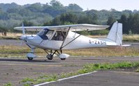 G-ZASH @ EGFH - Resident Ikarus C.42 operated by Gower flight Centre. - by Roger Winser