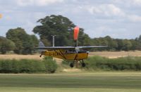 G-ACMA @ EGTH - 1934 Leopard Moth landing at the Gathering of Moths Day 2019 at Old Warden - by Chris Holtby