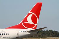 TC-JVA @ LFBD - Boeing 737-8F2, Tail close up view, Bordeaux Mérignac airport (LFBD-BOD) - by Yves-Q