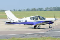 N20TB @ EGSH - Leaving Norwich for demo flight.