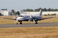 F-HBCB @ LFBD - Raytheon Aircraft Company 1900D, Taxiing to holding point Delta rwy 05, Bordeaux Mérignac airport (LFBD-BOD) - by Yves-Q