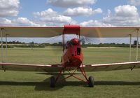 G-APLU @ EGTH - 1941 Tiger Moth up-close and pristine at the Gathering of Moths 2019 at Old Warden - by Chris Holtby