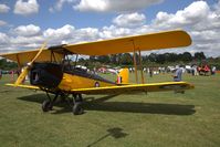G-FCTK @ EGTH - De Havilland Canada Tiger Moth (ex-RCAF) on display at the Gathering of Moths Day 2019 at Old Warden - by Chris Holtby