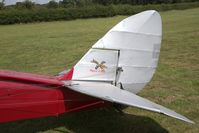 G-ASKP @ EGTH - Tail section of G-ASKP showing 'Tiger Club' logo - by Chris Holtby