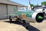 N1121M @ KADS - Mikoyan i Gurevich MiG-21US MONGOL at the Cavanaugh Flight Museum, Addison TX