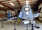 N451FG @ KADS - Vought (Goodyear) FG-1D (F4U) Corsair in the maintenance hangar at the Cavanaugh Flight Museum, Addison TX