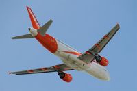 G-EZTE @ LFBD - Airbus A320-214, Take off rwy 05, Bordeaux-Mérignac airport (LFBD-BOD) - by Yves-Q