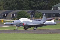 N865SA @ EGSX - 1957 Canadair Silver Star at North Weald - by Chris Holtby
