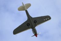 F-AZKU @ LFFQ - Curtiss P-40N Warhawk, On display, La Ferté-Alais (LFFQ) Air show 2015 - by Yves-Q