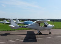 G-CDJF @ EGKR - Flight Design CT2K taxiing out to take off at Redhill - by Chris Holtby