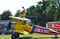 G-WWLK @ EGKH - Boeing Stearman seen at Headcorn in Kent - by Bernie Thompson