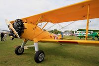 F-AZJR @ LFFQ - Boeing PT-13D Kaydet (E75), Static display, La Ferté-Alais (LFFQ) air show 2015 - by Yves-Q