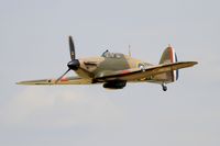 F-AZXR @ LFFQ - Hawker Hurricane Mk.IIa, On display, La Ferté-Alais airfield (LFFQ) Airshow 2015 - by Yves-Q