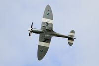 F-AZJS @ LFFQ - Supermarine 389 Spitfire PR.XIX, On display, La Ferté-Alais airfield (LFFQ) Air show 2015 - by Yves-Q