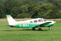 G-BUIJ @ EGKR - Cherokee Warrior II taxiing for take-off at Redhill - by Chris Holtby