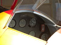 G-BWEF @ EGKR - Cockpit view of the 1946 Stampe-Vertongen in the hangar at Redhill - by Chris Holtby
