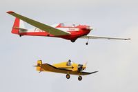 F-CCJY @ LFFQ - Scheibe SF-28A Tandem Falke, On display, La Ferté-Alais airfield (LFFQ) Air show 2015 - by Yves-Q