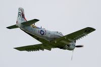 F-AZDP @ LFFQ - Douglas AD-4NA Skyraider, On display, La Ferté-Alais airfield (LFFQ) Air show 2015 - by Yves-Q