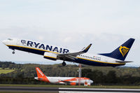EI-DYB @ EGGD - Departing RWY 27 - by Dominic Hall