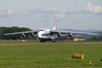 RA-82077 @ LOWL - Volga-Dnepr Airlines Antonov An-124 - by Thomas Ramgraber